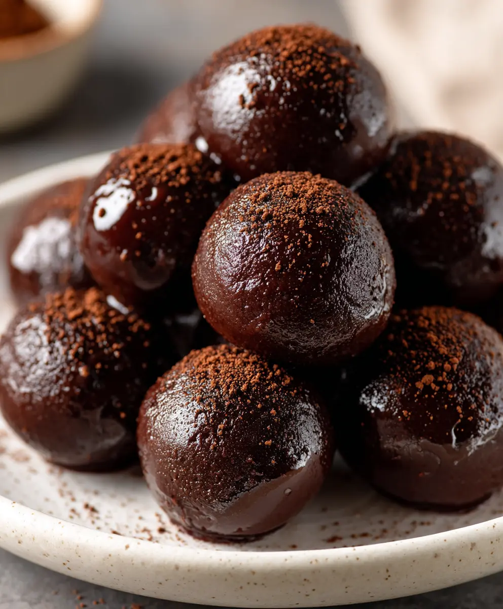No-Bake Brownie Batter Protein Balls — homemade no-bake brownie batter protein balls recipe