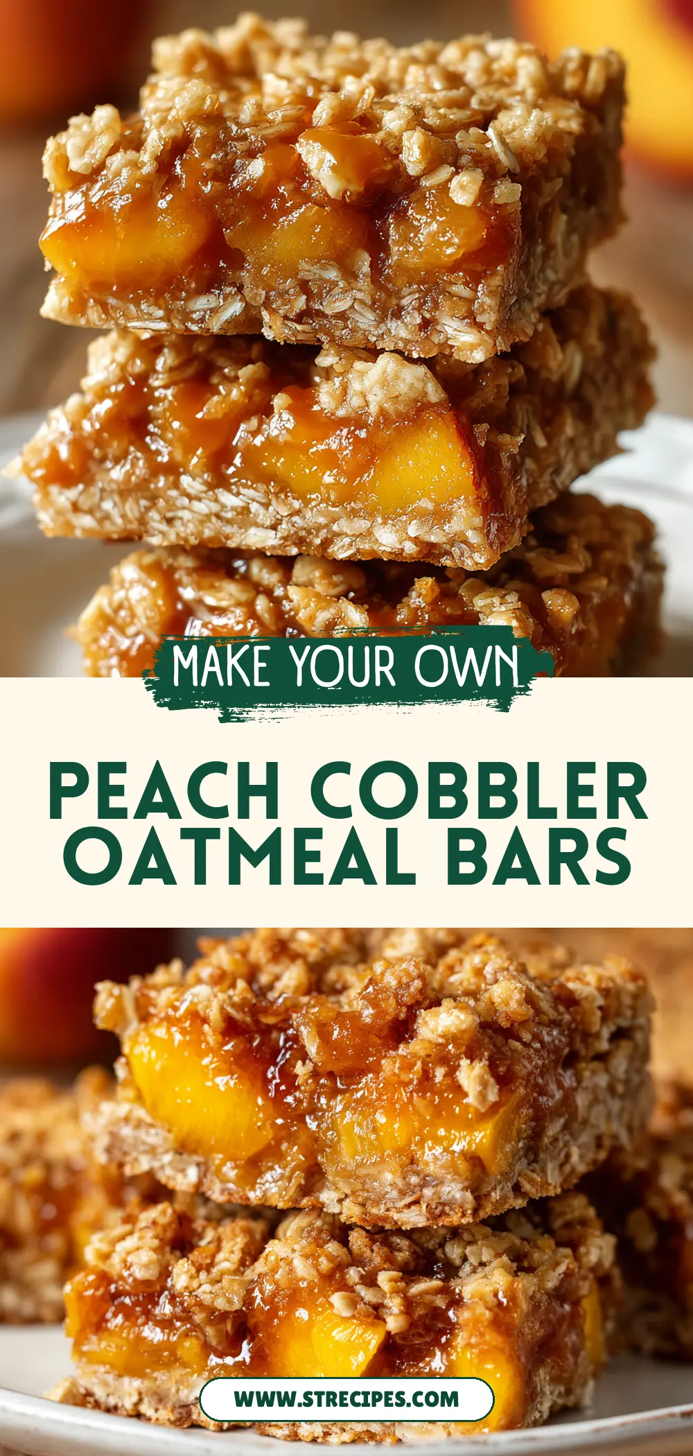 Peach Cobbler Oatmeal Bars Peach Cobbler Oatmeal Bars — homemade Peach Cobbler Oatmeal Bars recipe