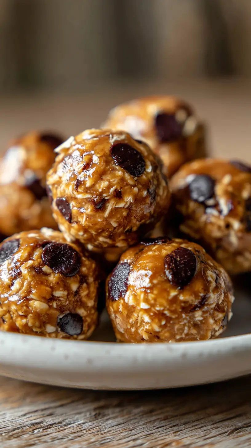 Step-by-step preparation of Peanut Butter Chocolate Chip Protein Balls (Peanut Butter Chocolate Chip Protein Balls)