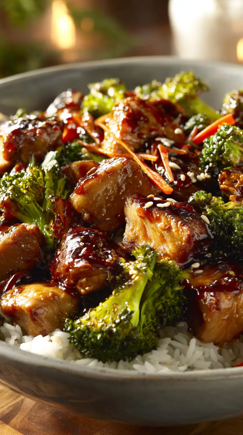 Step-by-step preparation of Teriyaki Chicken & Veggie Rice Skillet (Teriyaki Chicken & Veggie Rice Skillet)