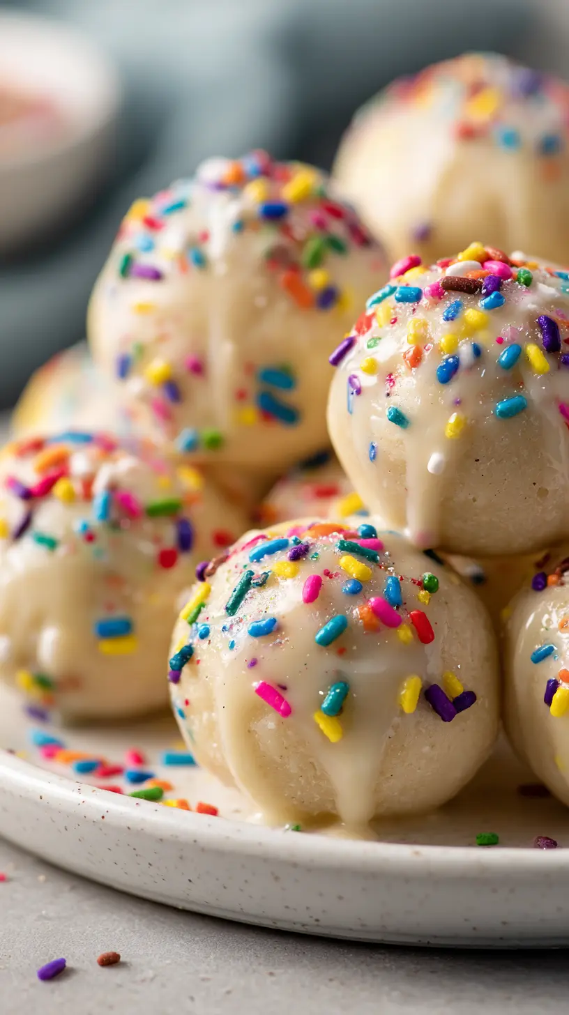 Vanilla Birthday Cake Protein Bites Step-by-step preparation of Vanilla Birthday Cake Protein Bites (vanilla birthday cake protein bites)