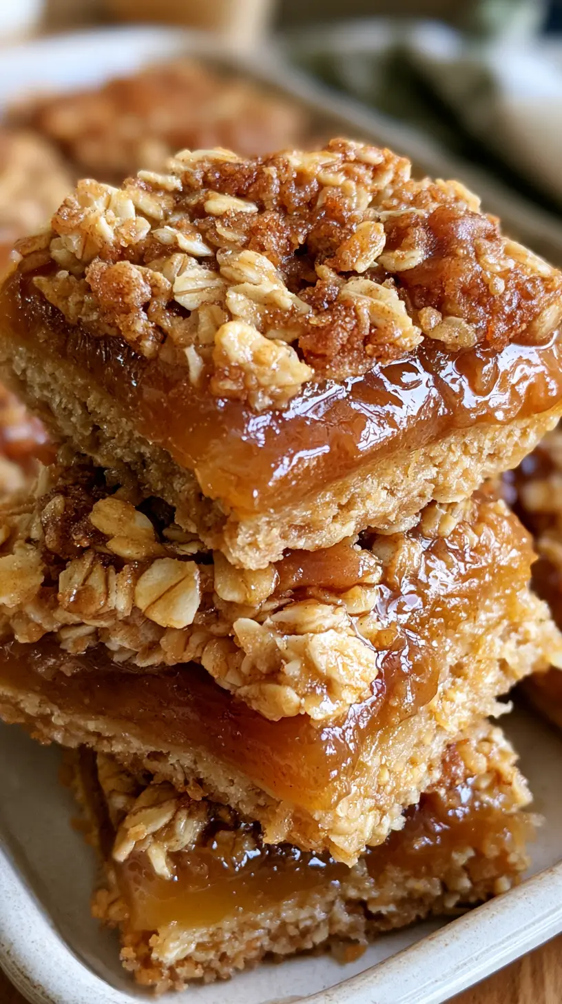 Apple Butter Oat Bars Serving suggestion for Apple Butter Oat Bars — Apple Butter Oat Bars