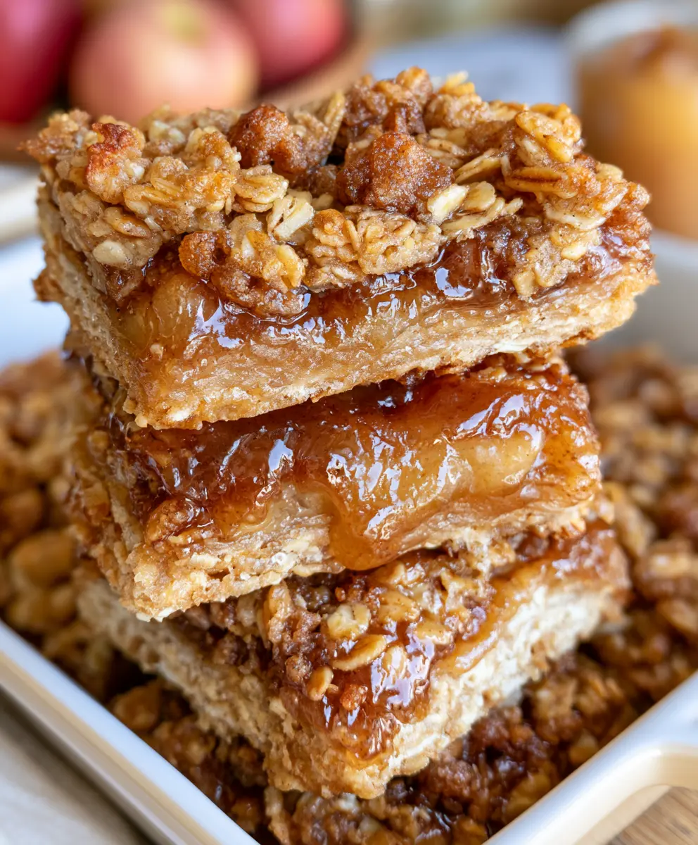 Apple Butter Oat Bars — homemade Apple Butter Oat Bars recipe