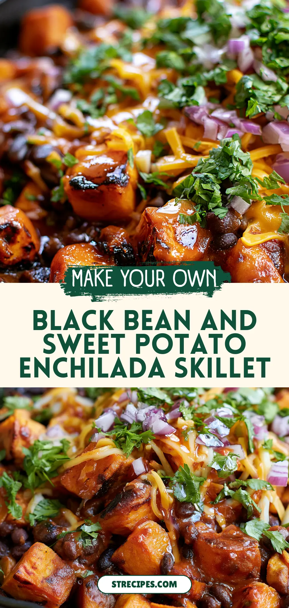 Black Bean and Sweet Potato Enchilada Skillet Black Bean and Sweet Potato Enchilada Skillet — homemade Black Bean and Sweet Potato Enchilada Skillet recipe