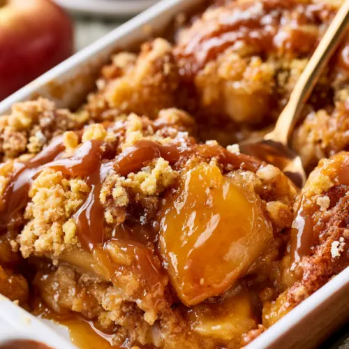 Caramel Apple Dump Cake — homemade Caramel Apple Dump Cake recipe