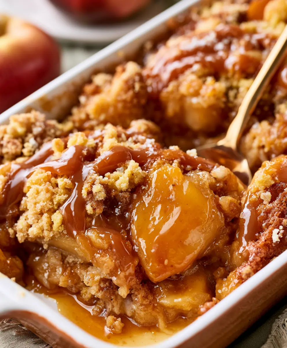 Caramel Apple Dump Cake — homemade Caramel Apple Dump Cake recipe