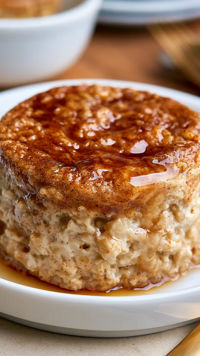 Step-by-step preparation of High-Protein Snickerdoodle Baked Oats (high-protein snickerdoodle baked oats)