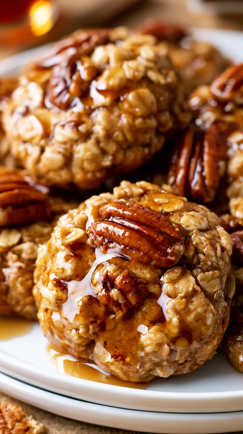 Serving suggestion for Maple Pecan Oatmeal Breakfast Cookies — maple pecan oatmeal breakfast cookies