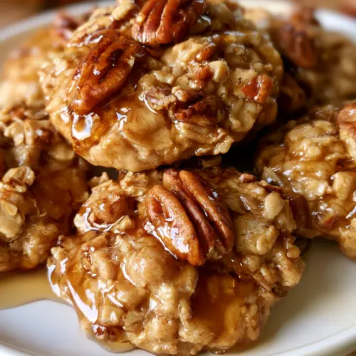 Maple Pecan Oatmeal Breakfast Cookies — homemade maple pecan oatmeal breakfast cookies recipe