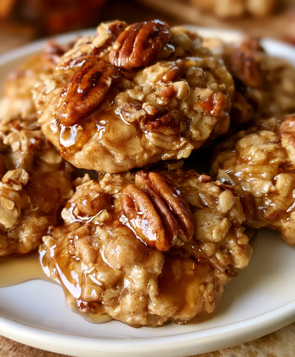 Maple Pecan Oatmeal Breakfast Cookies — homemade maple pecan oatmeal breakfast cookies recipe