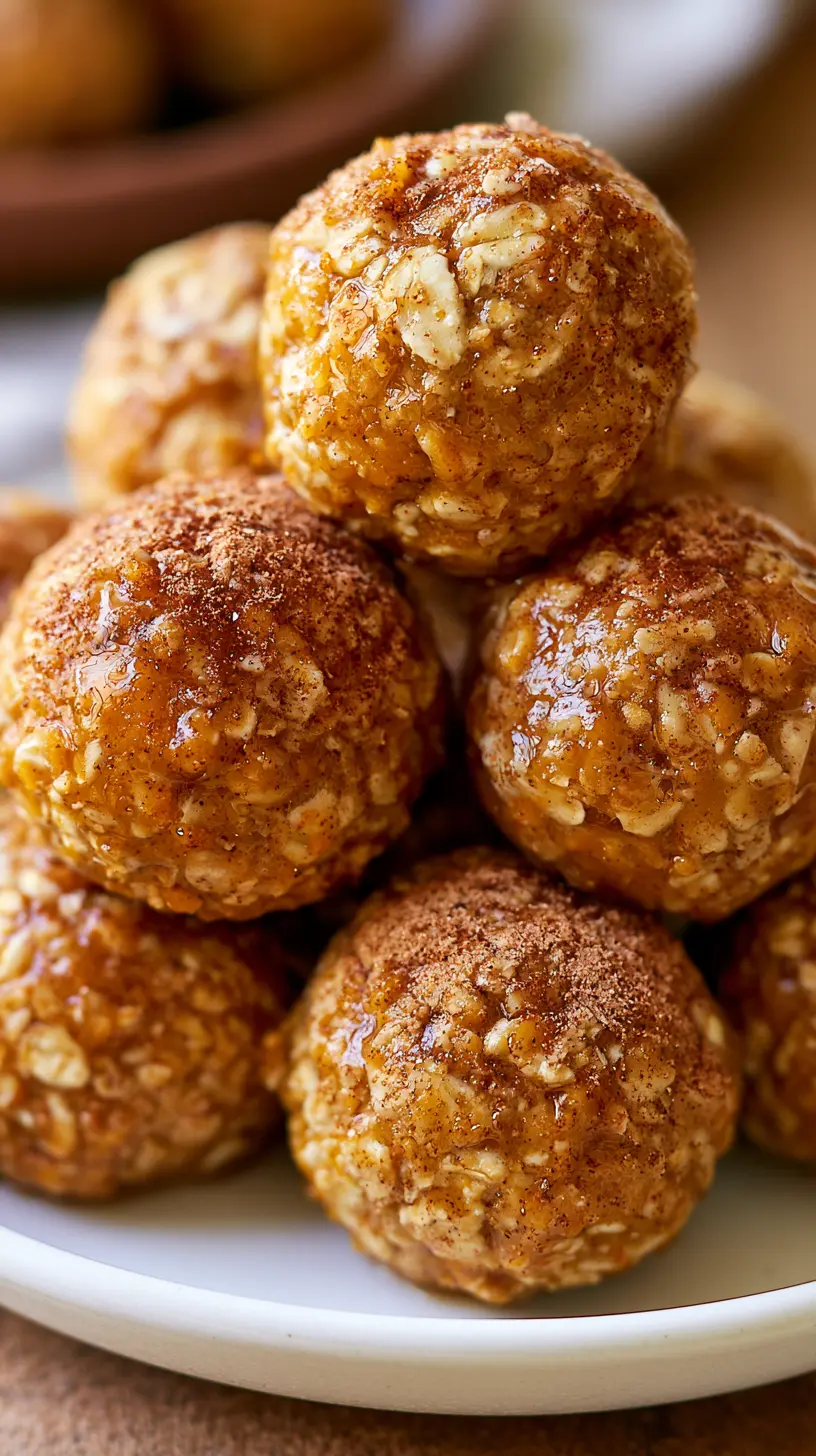 Pumpkin Spice Protein Bites Serving suggestion for Pumpkin Spice Protein Bites — pumpkin spice protein bites