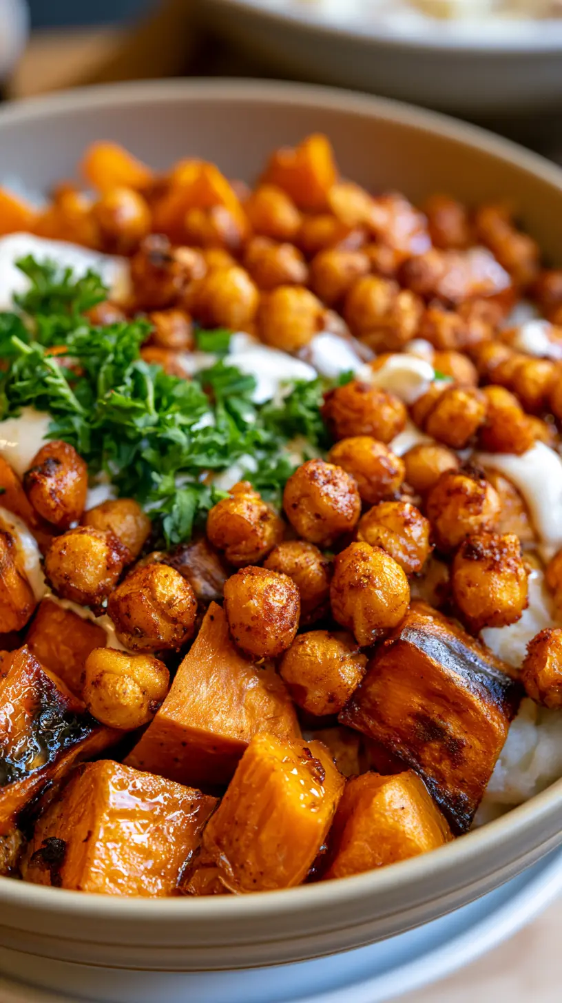 Step-by-step preparation of Smoky Roasted Chickpea and Sweet Potato Bowl (Smoky Roasted Chickpea and Sweet Potato Bowl)