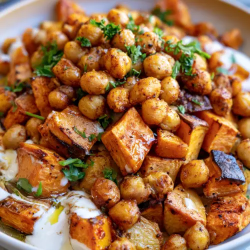 Smoky Roasted Chickpea and Sweet Potato Bowl — homemade Smoky Roasted Chickpea and Sweet Potato Bowl recipe