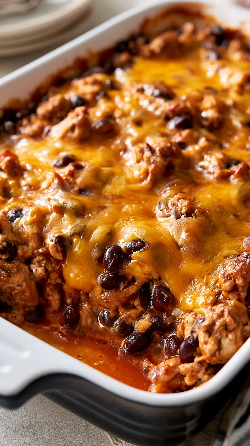 Turkey Taco Casserole Step-by-step preparation of Turkey Taco Casserole (Turkey Taco Casserole)