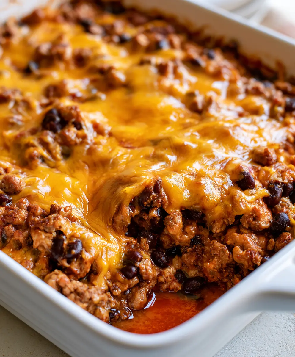 Turkey Taco Casserole — homemade Turkey Taco Casserole recipe